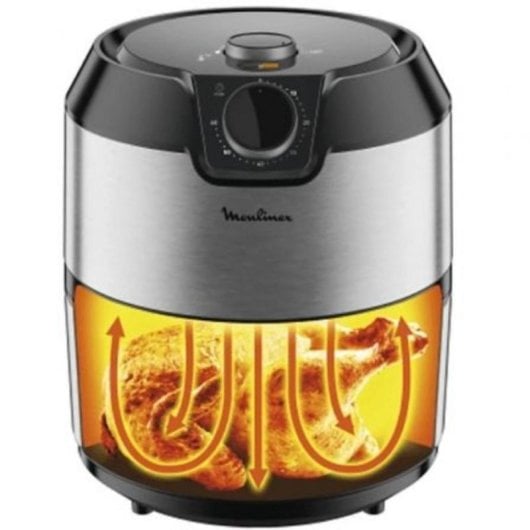 Freidora de aire Moulinex EZ201D10 4,2L 1400W con temporizador y 4 modos de cocción