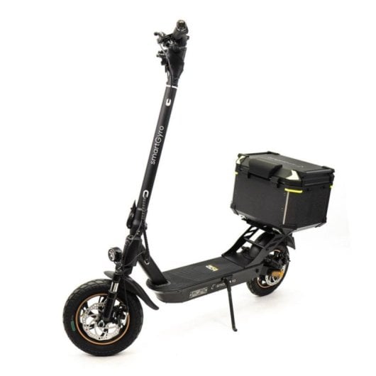 Baúl smartGyro K2 Pro XL 45L con interior acolchado y reflectantes, exclusivo para patinete eléctrico