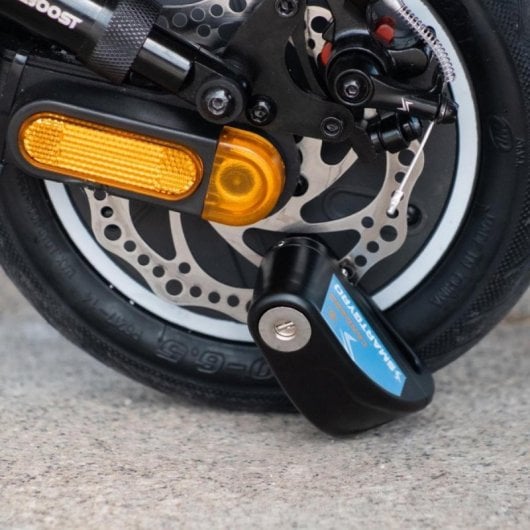 Candado disco antirrobo con alarma 100dB, 2 llaves, resistente a cortes y agua para patinetes y bicicletas