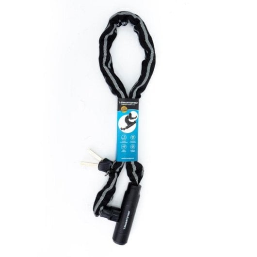 Candado cadena de alta seguridad con cable flexible de acero trenzado y doble llave para bicicletas, patinetes y ebikes