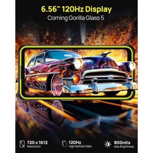 Smartphone robusto Ulefone Armor X31 Pro 5G 8 GB 256 GB Fotocamera Sony 64 MP Visione notturna Nero