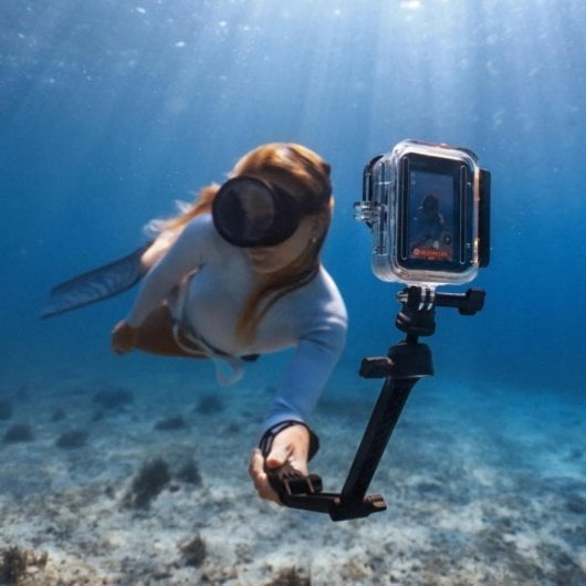 Carcasa Sumergible para Insta360 Ace Pro 2, Vidrio Alta Calidad, Resistencia 60m, Negro/Transparente