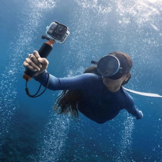 Carcasa Sumergible para Insta360 Ace Pro 2, Vidrio Alta Calidad, Resistencia 60m, Negro/Transparente