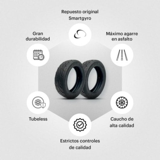 Pneumatico Street 2 smartGyro Speedway Rockway Crossover Tubeless Caucciù Resistente