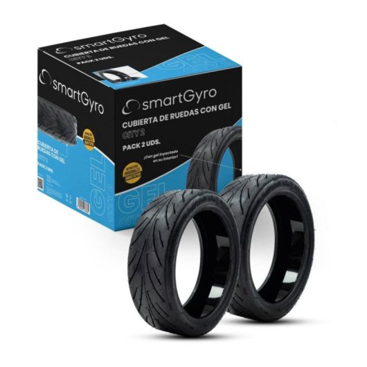 Cubierta Tubeless smartGyro K2 Antipinchazos con GEL, Caucho Resistente, Urbana 8,5 pulgadas
