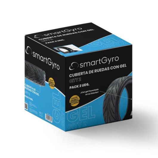 Cubierta Tubeless smartGyro K2 Antipinchazos con GEL, Caucho Resistente, Urbana 8,5 pulgadas