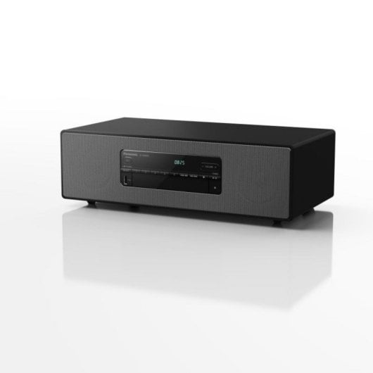 Schwarze Minikette mit 40 W, Bluetooth 4.2, DAB/FM, MP3-Wiedergabe, CD-Player