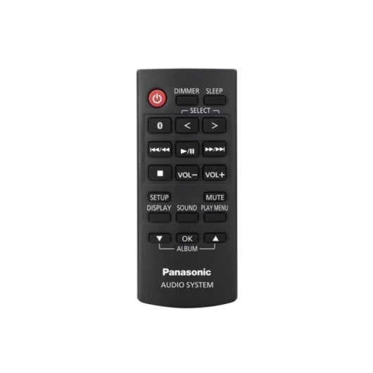 Schwarze Minikette mit 40 W, Bluetooth 4.2, DAB/FM, MP3-Wiedergabe, CD-Player