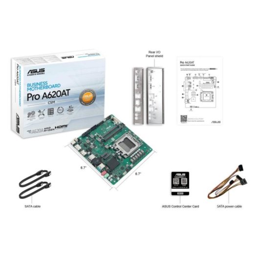 Placa Base ASUS AMD AM5 mini ITX 90MB1L5M-M0EAYC Verde DDR5 128GB PCIe 4.0