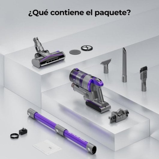 Aspiradora sin cable Redkey X18 500W 33000Pa Autonomía 65min Filtro ciclónico LED