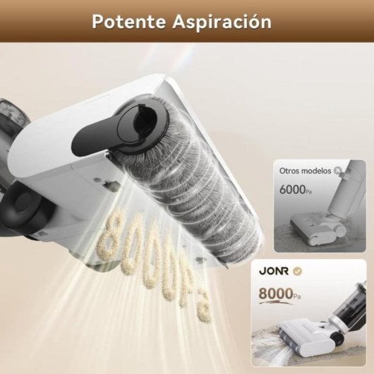 Aspiradora sin cable JONR ED12 Lite Autolavado 3 in 1 Doble Tanque 25-35min
