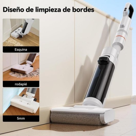 Aspiradora sin cable JONR ED20 Pro 17000Pa Autolimpieza Secado Voz Inteligente