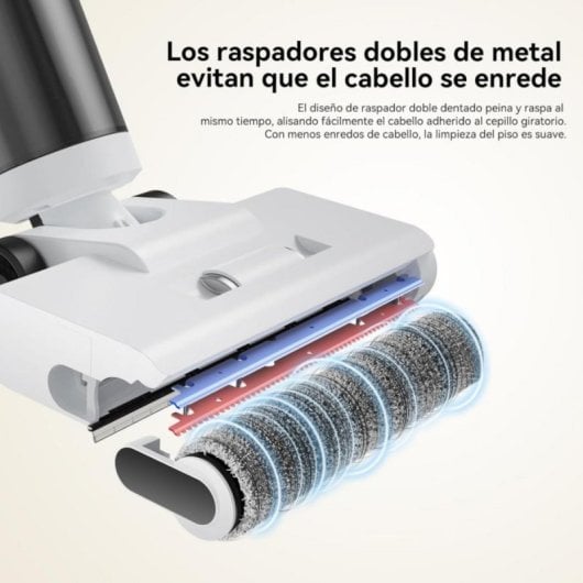Aspiradora sin cable JONR ED20 Pro 17000Pa Autolimpieza Secado Voz Inteligente