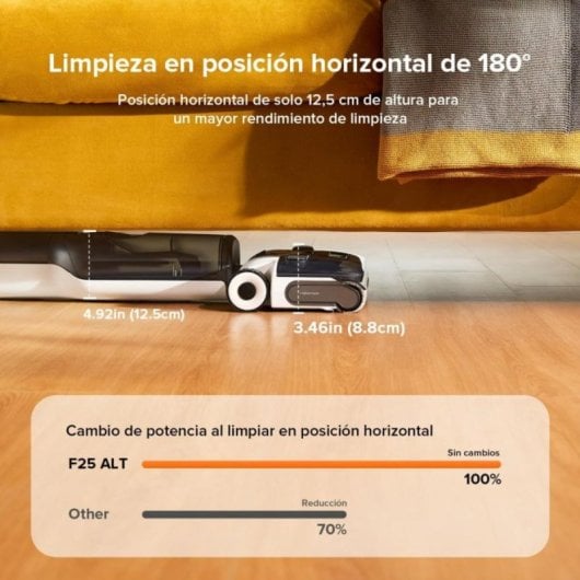 Aspirador em Seco e Húmido Roborock F25 ALT 20000Pa Autolimpeza água quente Secagem rápida