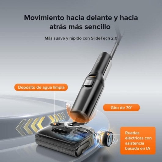 Aspirador em Seco e Húmido Roborock F25 ALT 20000Pa Autolimpeza água quente Secagem rápida