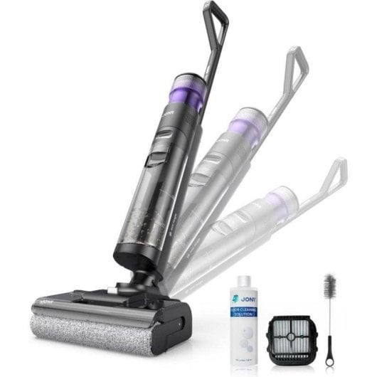 Aspirador sem Fio JONR ED12 Pro MAX 17000Pa 40min Antiemaranhamento Seco e Húmido