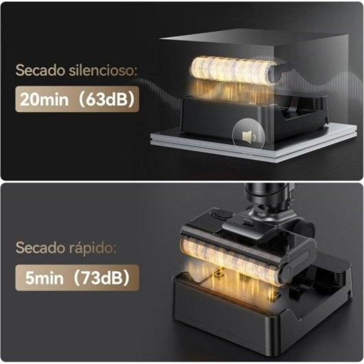 Aspirador sem Fio JONR ED12 Pro MAX 17000Pa 40min Antiemaranhamento Seco e Húmido