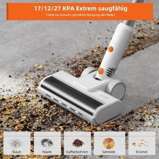 Aspirador sem Fio JONR V10 Pro 420W 60 min Estação Autolimpável HEPA Animais