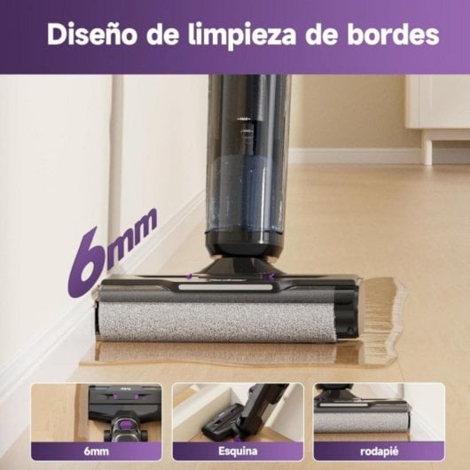 Aspirador Sem Fio Redkey W15 230W Ecrã LED Autonomia 35min Mopa 3 em 1