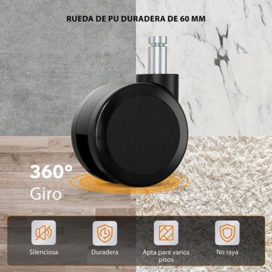 Silla ergonómica SENSE7 REVO con respaldo de malla, reposabrazos abatibles y base robusta