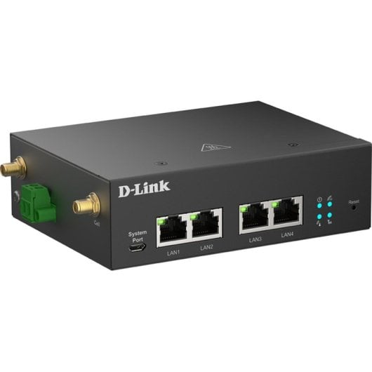 Modem Routeur D-Link DWM-314-G Mobile Noir 10/100/1000 Mbit/s OpenVPN WireGuard