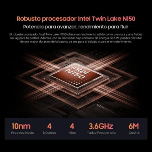 Portátil Blackview Acebook 6 Intel Twin Lake N150 16GB 256GB SSD 15.6" FHD+ Windows 11