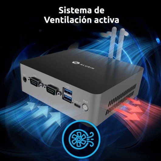 Mini PC Alurin Unit Intel Core i5-12450H 16GB 500GB SSD