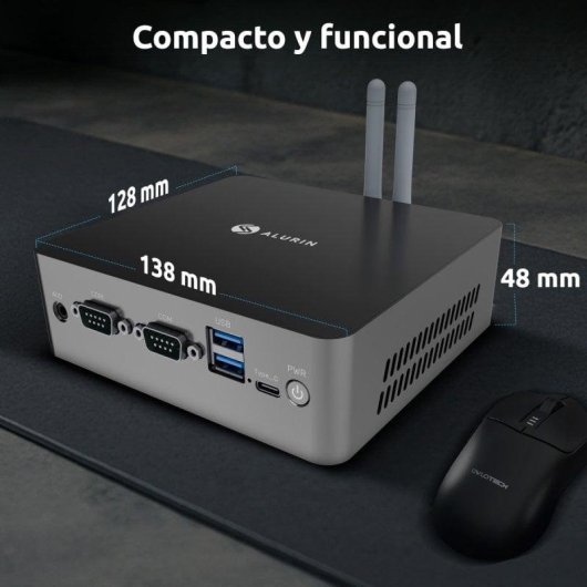 Mini PC Alurin Unit Intel Core i5-12450H 16GB 500GB SSD