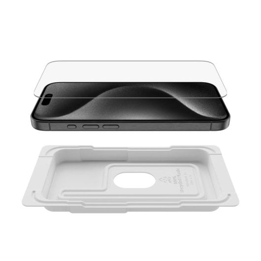 Protezione Schermo Trasparente Vetri Temperati 9H per iPhone 16 Pro Antibatterico