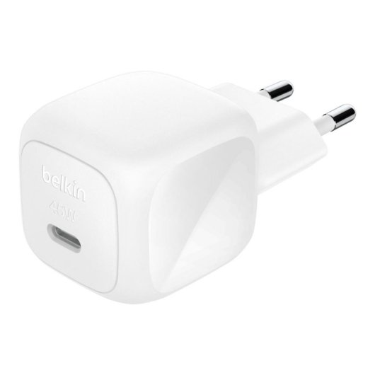 Cargador de pared USB-C Belkin 45W Power Delivery 3.1 Carga rápida Blanco Universal