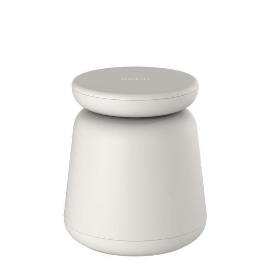 Cargador inalámbrico Belkin MagSafe 15W 2 en 1 Belkin Pro, carga rápida, USB, color arena, compatible auriculares y smar