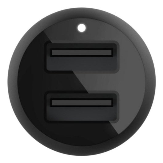 Belkin Boost Charge Dual USB 24W Autoladegerät 1 m Schwarz mit LED-Indikatoren