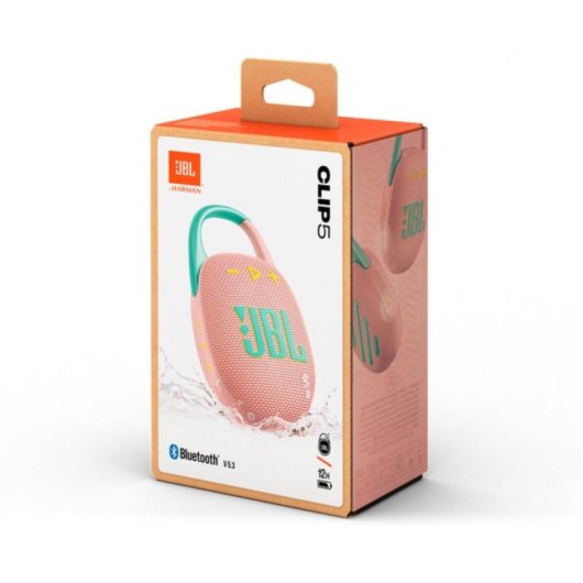 Altavoz JBL Clip 5 Ultraportable Bluetooth 7W con resistencia al agua y 12h de autonomía