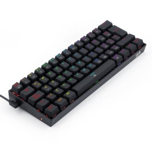 Teclado mecánico Redragon Dragonborn compacto 60% layout ES RGB cable desmontable