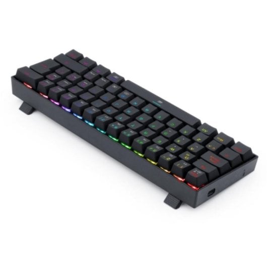Teclado mecánico Redragon Dragonborn compacto 60% layout ES RGB cable desmontable