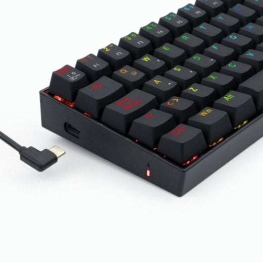 Teclado mecánico Redragon Dragonborn compacto 60% layout ES RGB cable desmontable