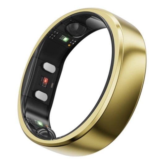 RingConn Gen 2, Anillo intelligent, 12 mAh, A prueba de agua, IP68, Oro
