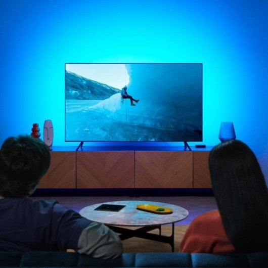 Tira LED WiZ 3.4m Multi Color, Wifi, Bluetooth, Regulable, IP20, Plástico Negro, Incluye Adaptador AC