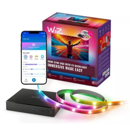 Kit de Iluminação Ambiente WiZ 00231872 para TVs de 55" a 65", 220-240V, 610g