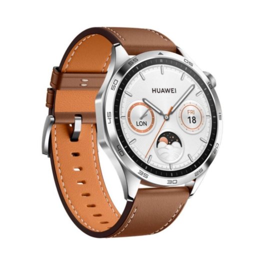 Smartwatch Huawei Watch GT 4 Bluetooth GPS AMOLED 1.43" Acero Marrón + funciones salud