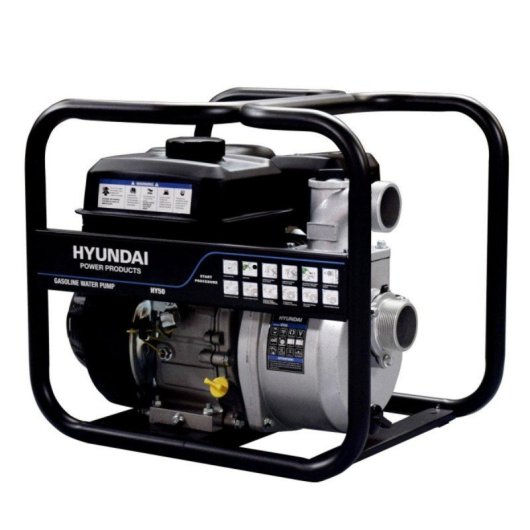 Hyundai Motobomba 4 tiempos OHV estructura compacta chasis 32mm aluminio alarma aceite