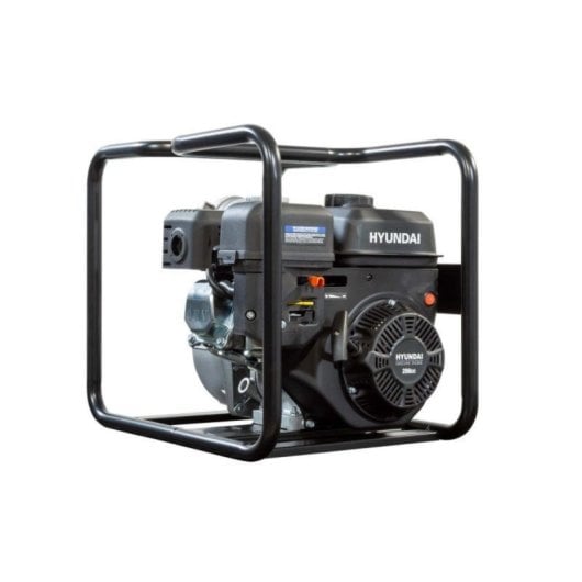 Hyundai Motobomba Gasolina HY80 7,0 HP 210cc 60 m³/h 80mm Arranque Manual Alarma Aceite 30m Altura