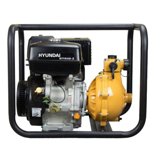 Motobomba Gasolina Hyundai 13 HP 389cc Alta Presión OHV 85m 21m³/h 40mm Arranque Manual