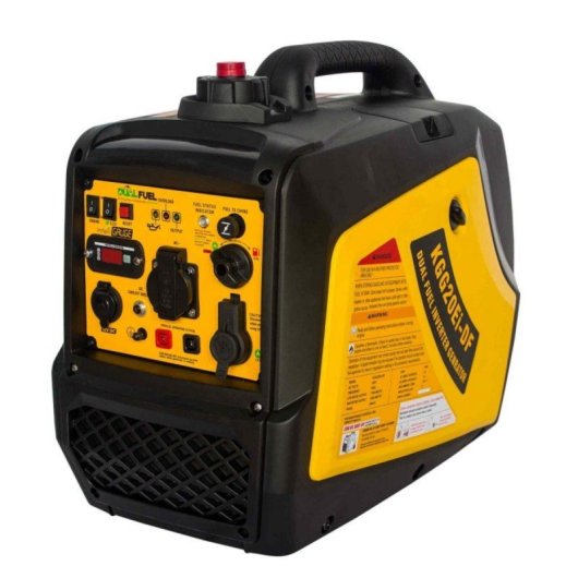 Generador Inverter Dual Fuel Kompak KGG20EI-DF Gasolina/Gas, onda sinusoidal pura, bajo consumo