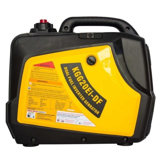 Generador Inverter Dual Fuel Kompak KGG20EI-DF Gasolina/Gas, onda sinusoidal pura, bajo consumo