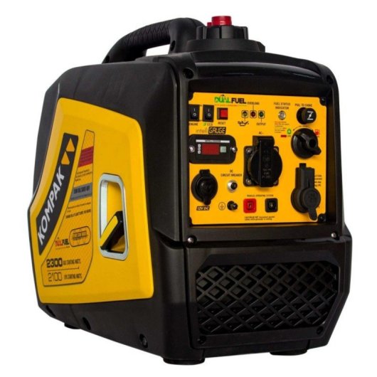 Generador Inverter Dual Fuel Kompak KGG20EI-DF Gasolina/Gas, onda sinusoidal pura, bajo consumo
