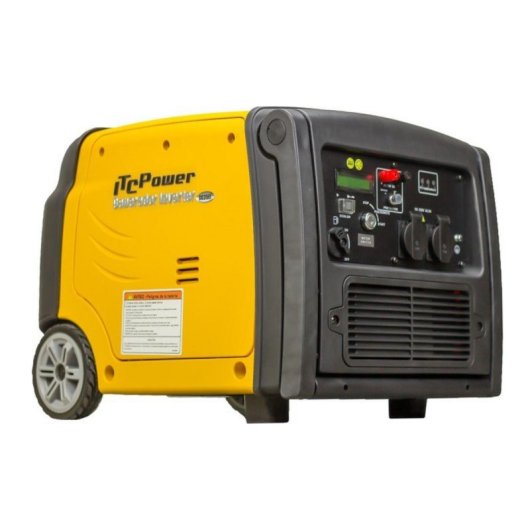 ITCPower Generador inverter gasolina 4 tiempos OHV silencioso, autonomía 4,5h, protección electrónica