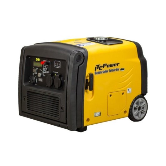 ITCPower Generador inverter gasolina 4 tiempos OHV silencioso, autonomía 4,5h, protección electrónica