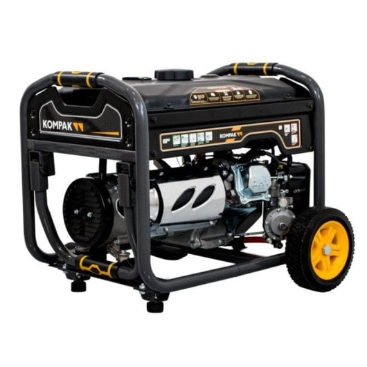 Generador eléctrico monofásico KOMPAK dual fuel 3,3KW gasolina/3KW LPG alternador cobre 2 schuko 16A
