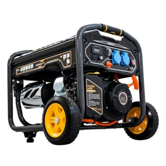 Generador eléctrico monofásico KOMPAK dual fuel 3,3KW gasolina/3KW LPG alternador cobre 2 schuko 16A